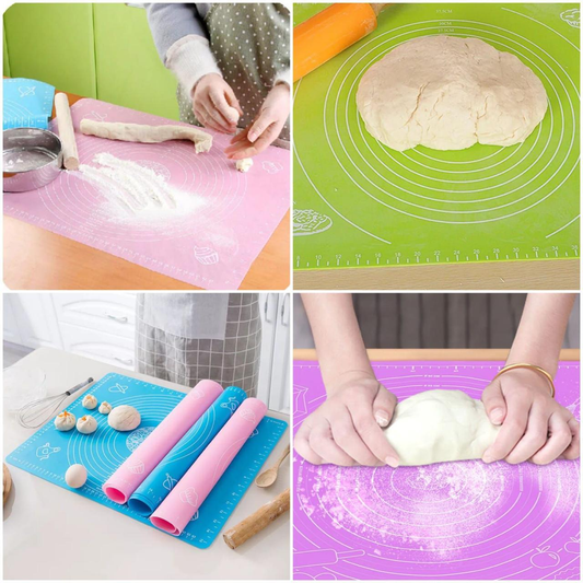Reusable Silicone Roti Mat with Measurements