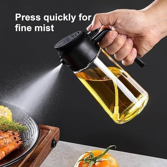 2-in-1 Oil Spray Bottle & Dispenser – 500ml